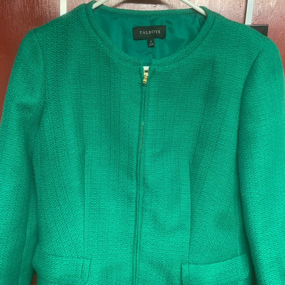 Talbots Zip Up Texturized Jacket (4)
